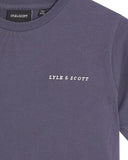 Lyle&Scott junior SCRIPT EMBROIDERED T-SHIRT TSB2012V_X854 854 Graystone