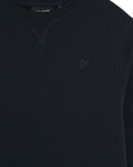 Lyle&Scott junior TONAL CREW NECK SWEATSHIRT MLB2215V_Z271 Z271 Dark Navy