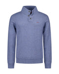 N.Z.A. PULLOVER BUTTON COLLAR 25HN475 2619 Soft Blue Melange