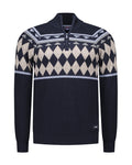 N.Z.A. PULLOVER HALF ZIP 25HN407 2601 Icon Navy