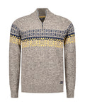 N.Z.A. PULLOVER HALF ZIP 25HN408 1184 Warm Beige Melange