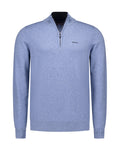 N.Z.A. PULLOVER HALF ZIP 25HN414 2619 Soft Blue Melange
