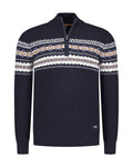 N.Z.A. PULLOVER HALF ZIP 25KN405 2638 Classic Navy Melange