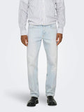 Only&Sons ONSEDGE STRAIGHT LB 9393 22029393 Light blue Bleached Denim