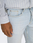 Only&Sons ONSEDGE STRAIGHT LB 9393 22029393 Light blue Bleached Denim