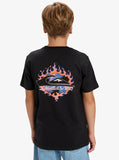 Quiksilver EV IN FLAMES SS YOUTH EQBZT04901 KVJO BLACK