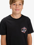 Quiksilver EV IN FLAMES SS YOUTH EQBZT04901 KVJO BLACK