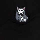 RIPNDIP TRICK OR TREAT POCKET TEE RNDFALL25134 BLACK