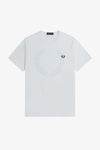 Fred perry BACK GRAPHIC T-SHIRT M5631 100 White