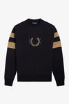 Fred perry CREW NECK SWEATER M4718 102 Black