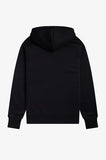 Fred perry EMBROIDERED HOODED SWEAT M4728 Black