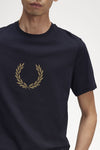 Fred perry LAUREL WREATH GRAPHIC T-SHIRT M5632 608 Navy