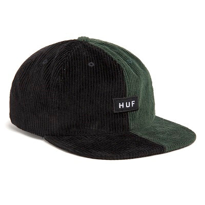 HUF MARINA CORD 6 PANEL HAT HT00664 FOREST GREEN