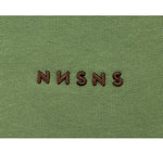 NNSNS SCRIPT EMBROIDERED HOODIE TOPS_Nhehoodie Light Green/Brown