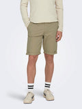 Only&Sons ONSPETER REG TWILL 4481 SHORTS 22024481 Chinchilla