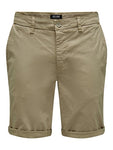 Only&Sons ONSPETER REG TWILL 4481 SHORTS 22024481 Chinchilla